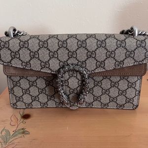 Gucci Dionysus small shoulder bag w/crystal closure